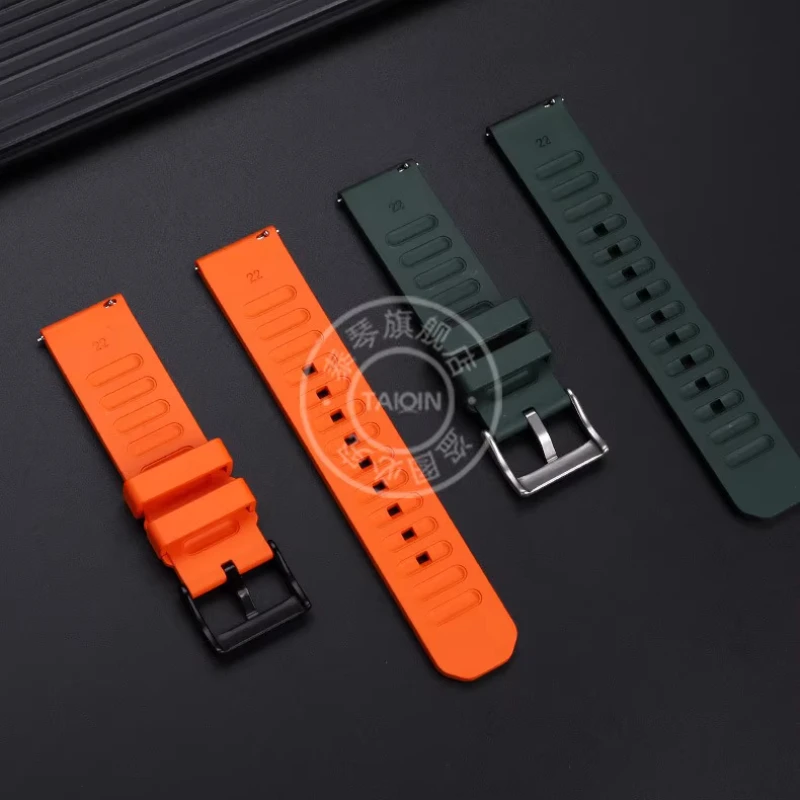 Quick release Fluoro rubber strap For Tissot Seiko Hamilton IWC Citizen universal rubber watchband 20x20mm 22x22mm Men bracelet