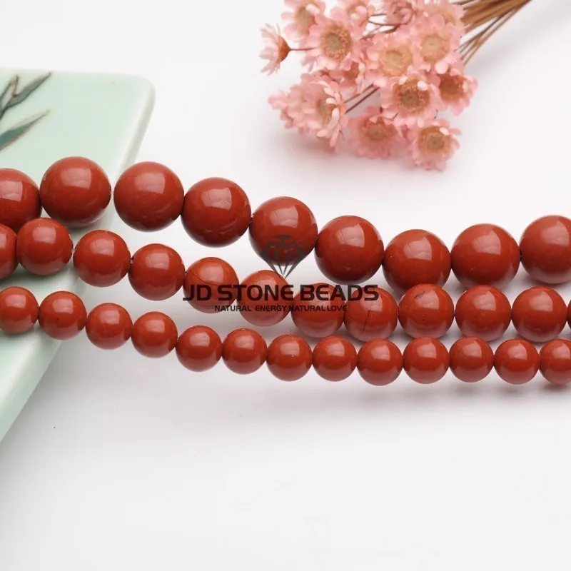 Natural Red Jasper Beads 3-12mm Semi-Finished Handmade DIY Bracelet Beads Accessories gemstone For Jewelry Making