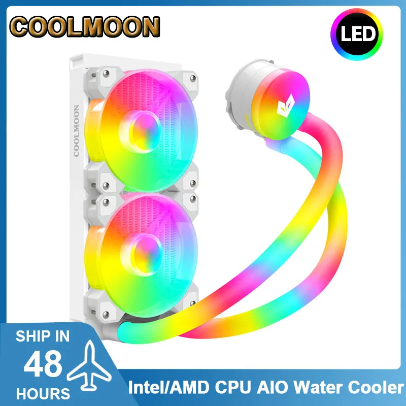 

RGB 240 CPU AIO Water Cooling Kit For Intel AMD,PWM Temperature Control All-in-one Computer CPU Cooler Radiator ARGB AURA SYNC