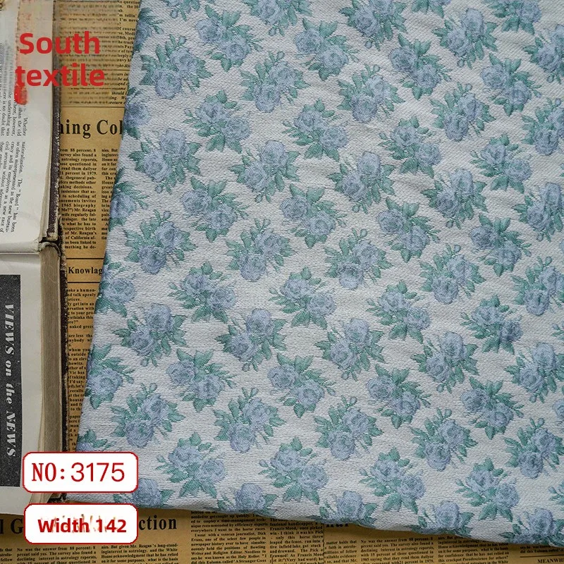 

Spring Autumn Floral Soft Elegant Fabric for Dress Coat Clothing Bouquet Wrapping Cloth Diy By The Meter Sewing Material