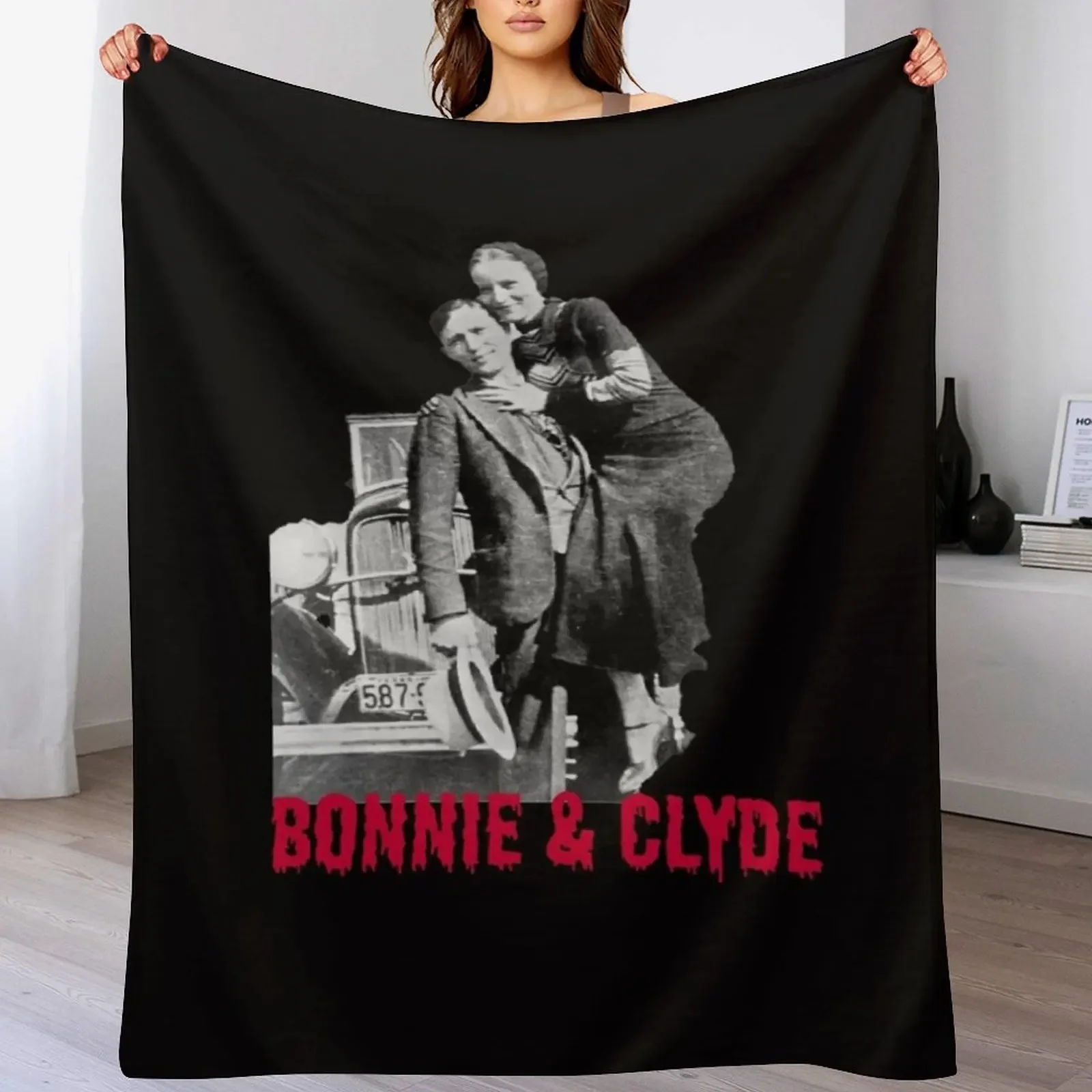 Bonnie & clyde by pandemic2020 Throw Blanket Elegant Warm Throw Blanket for Hotel Home