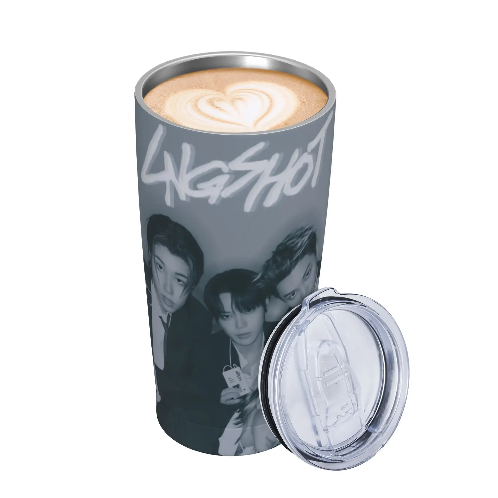 Kpop Group Lngshot  Tumbler Vacuum Insulated  Thermal Cup Vacuum Flask Smoothie Tea Mugs Spill Proof 20oz