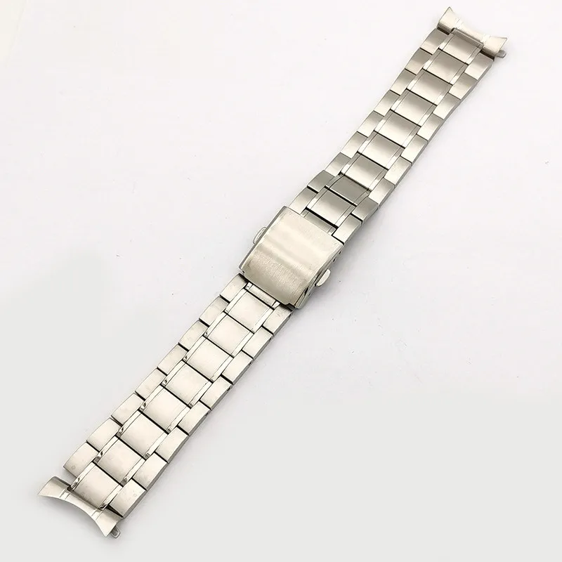 22mm Stainless Steel Strap Fits For CASIO Stainless Steel Bracelet MTP-1374/1375/MDV-106 Swordfish Curved End Strap