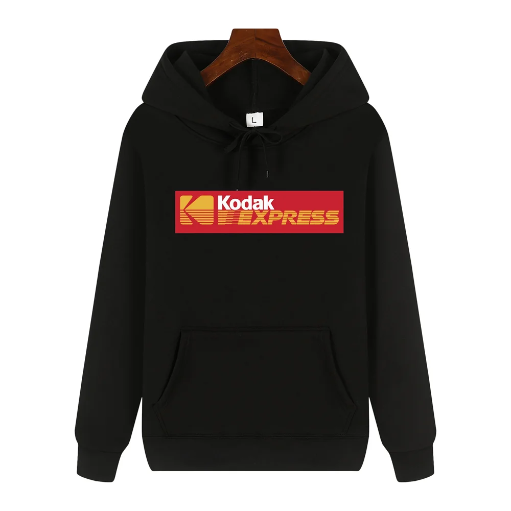 

Новая мужская толстовка с принтом Kodak в стиле ретро Y2K, осенне-зимняя повседневная спортивная одежда, удобная уличная одежда