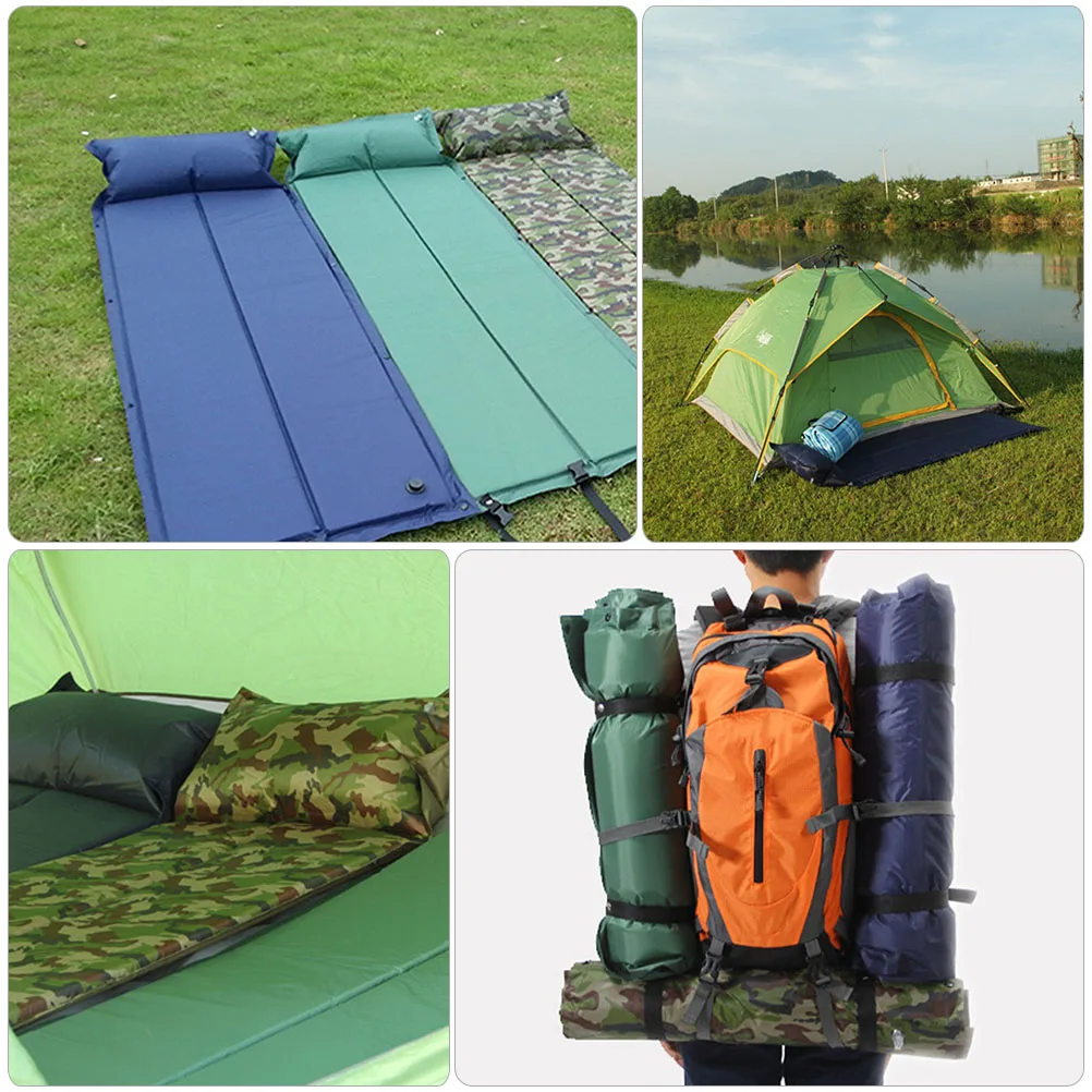 

Inflatable Camping Pad Foldable Mattress Tent Sleep Pad Travel Wear Resistant Portable Premium Material Suitable