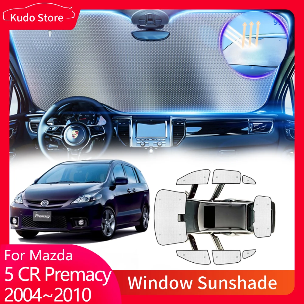 

Full Covers Sunshades for Mazda 5 CR Ford I-Max Premacy 2004~2010 Window Windshield Curtain Accessorie Sun Shade Visor Sunscreen