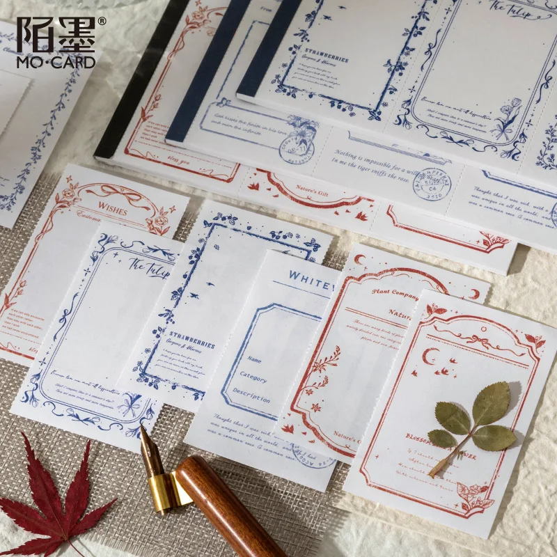 30pcs/lot Memo Pads Material Paper mountain forest Junk Journal Scrapbooking Cards Retro Background Decoration Paper