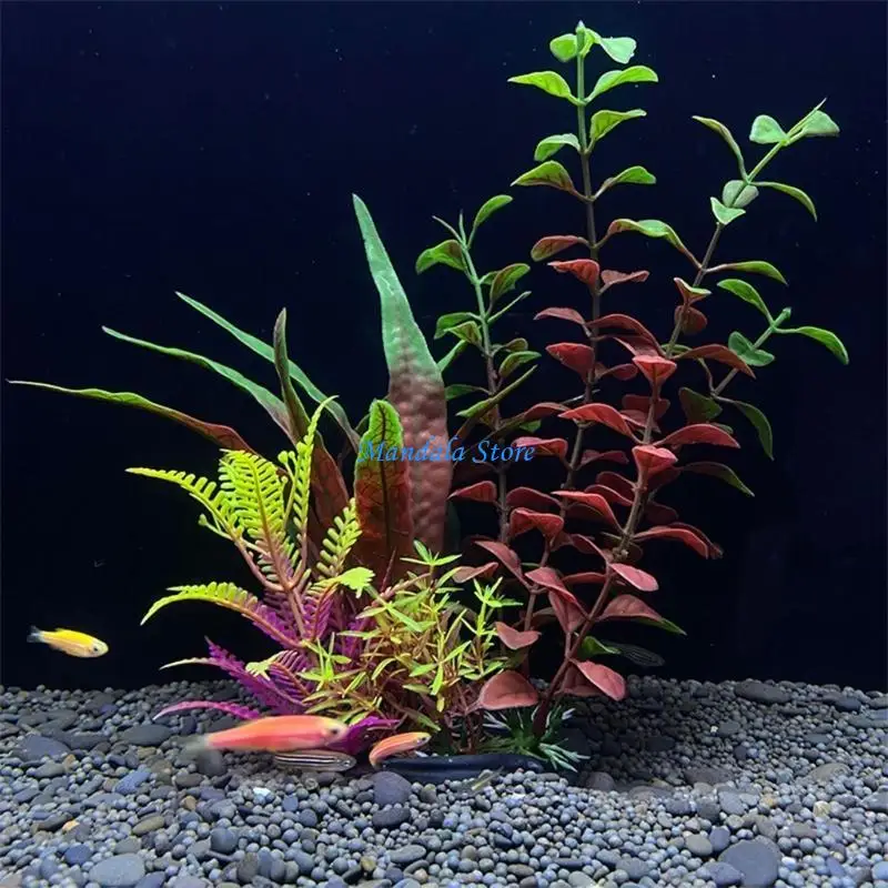 

U2JC Artificial Water Aquatics Plant Lawn Aquariums Fish Landscape Home Decor