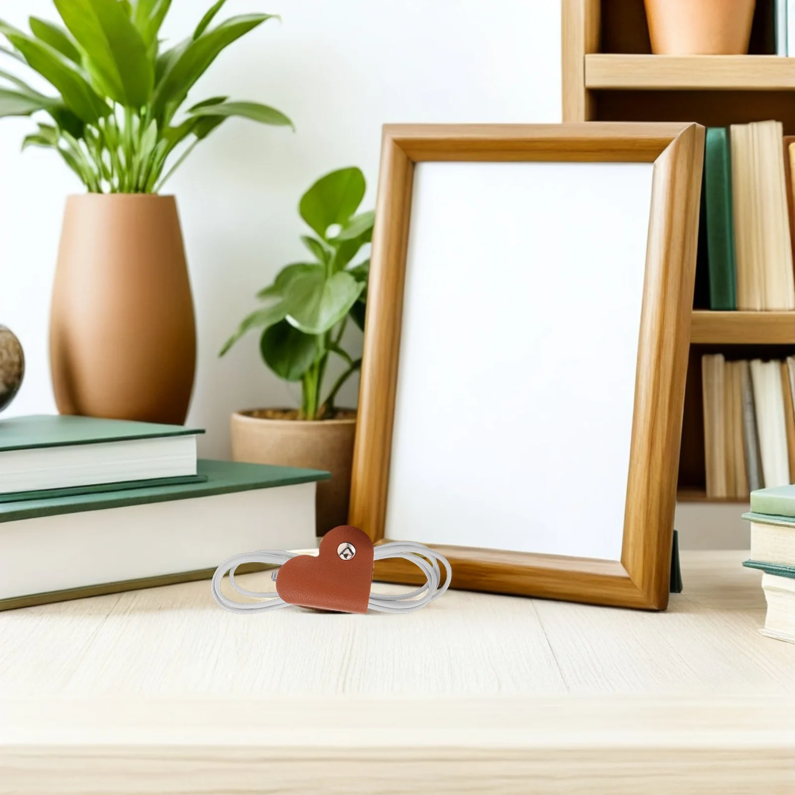 

4pcs Heart Shape Cable Organizer Reusable Cord Holder Snap Buckle For Headphone Charging Wire Usb Data Travel Winder Management