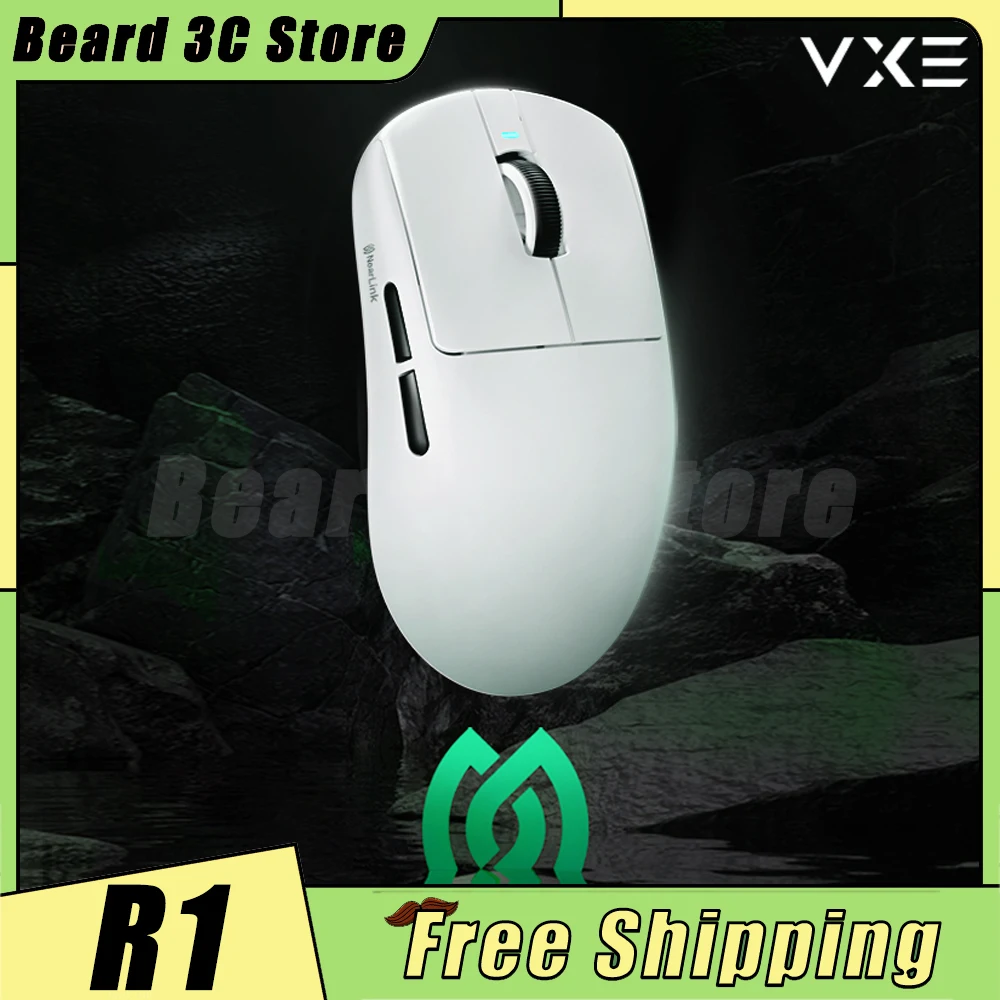 New VXE Dragonfly R1 Nearlink Mouse Three Mode Wireless Mouse PAW3395SE 150H Long Battery Life Gaming Mice Custom PC Accessories