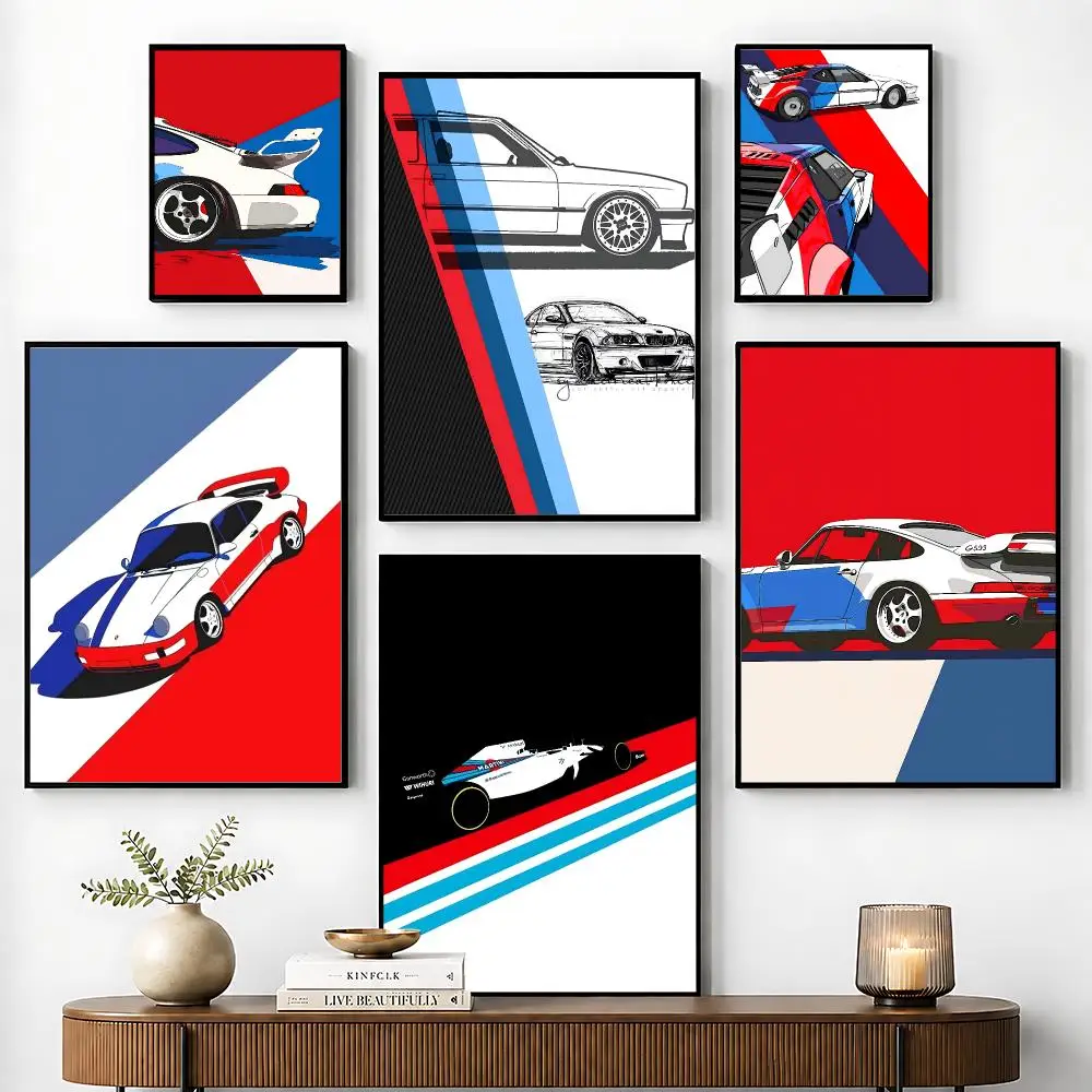 Car Cool M-MartiniES Poster Perfect Sticker Self Adhesive for Office Home Theater Wall Art Decor Fancy Gift