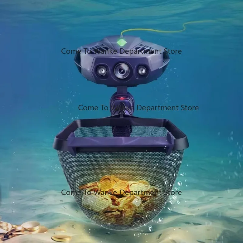 1080P HD Underwater Treasure Hunting Drone with Metal Detector Explore Sea Creatures & Wrecks Robot for Ocean Lovers