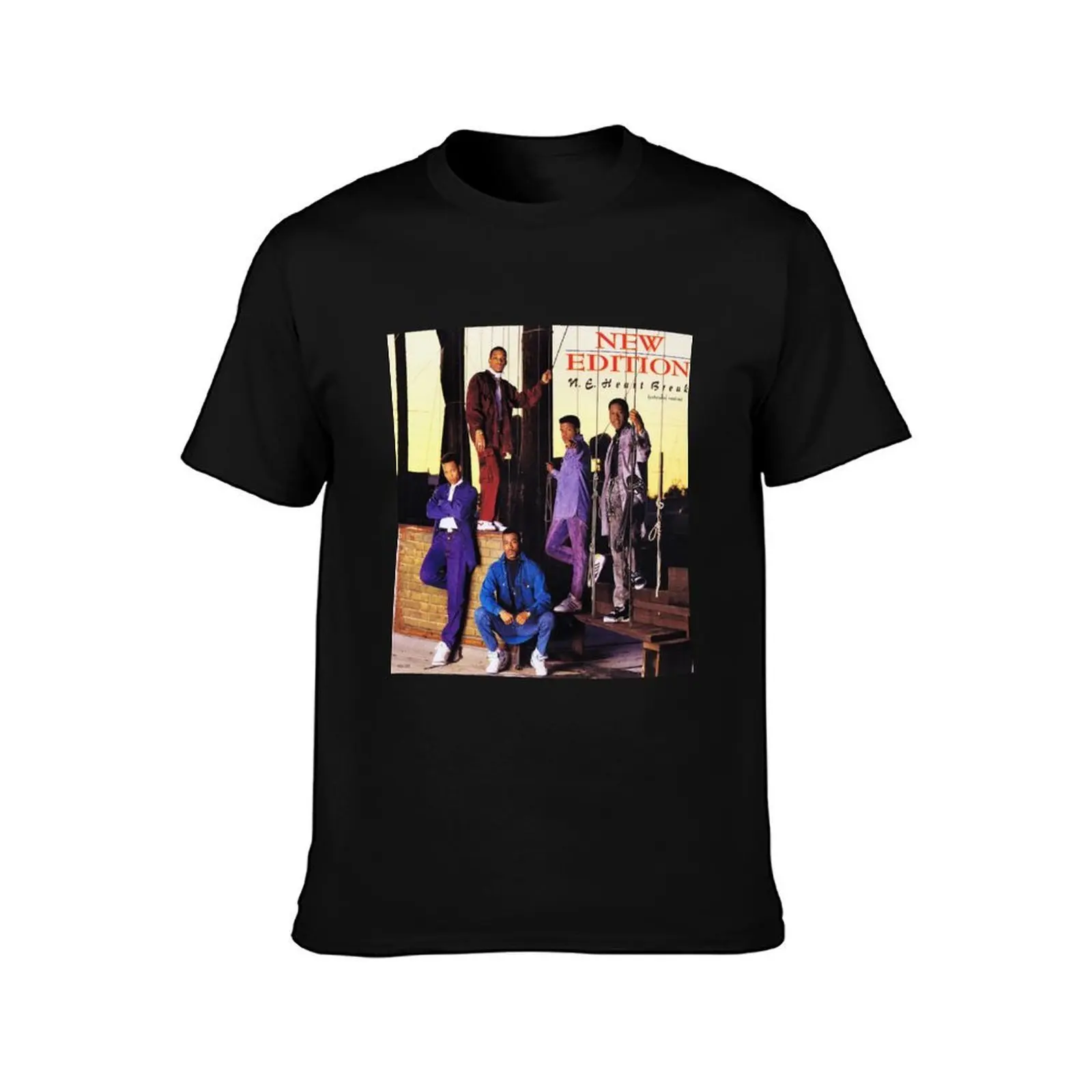 NE - Heartbreak line up T-Shirt, Summer Casual Cotton Tee, Oversized Streetwear Tops, Vintage Graphic Print, Unisex Men Women