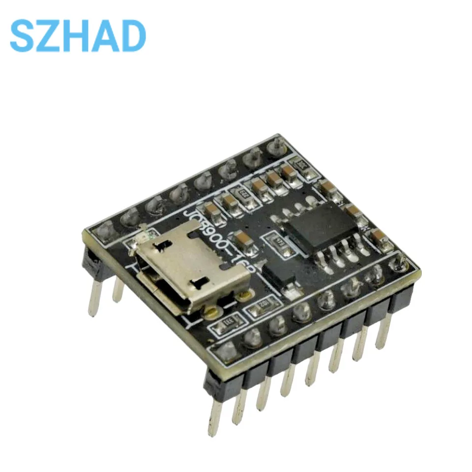 JQ8900-16P MCU Serial Port Control MP3 Voice Sound Module Música MP3 Módulo Transmissão Voz Inteligente