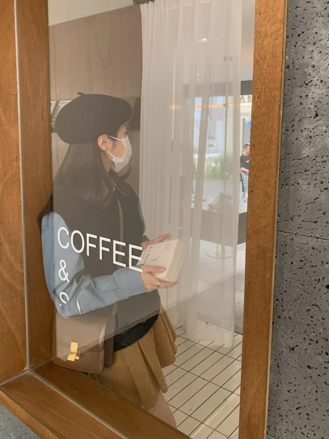 

FF BLUE Ретро-рубашка в университетском стиле, синяя, с длинным рукавом, женская, для ношения как нижнее или верхнее белье, хлопковая, в корейском стиле, свободного кроя