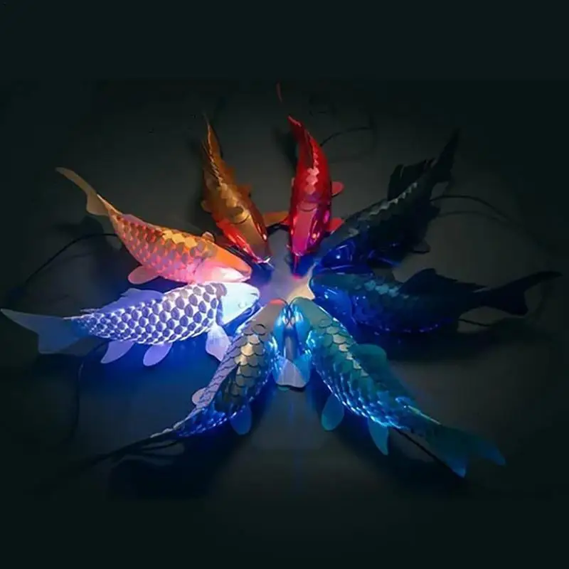 Paper Cuttings Fish lantern USB charging LED Flying Fish Lamp Atmosphere Lamp for Party Decor Ocean Theme Home Decor Supplies