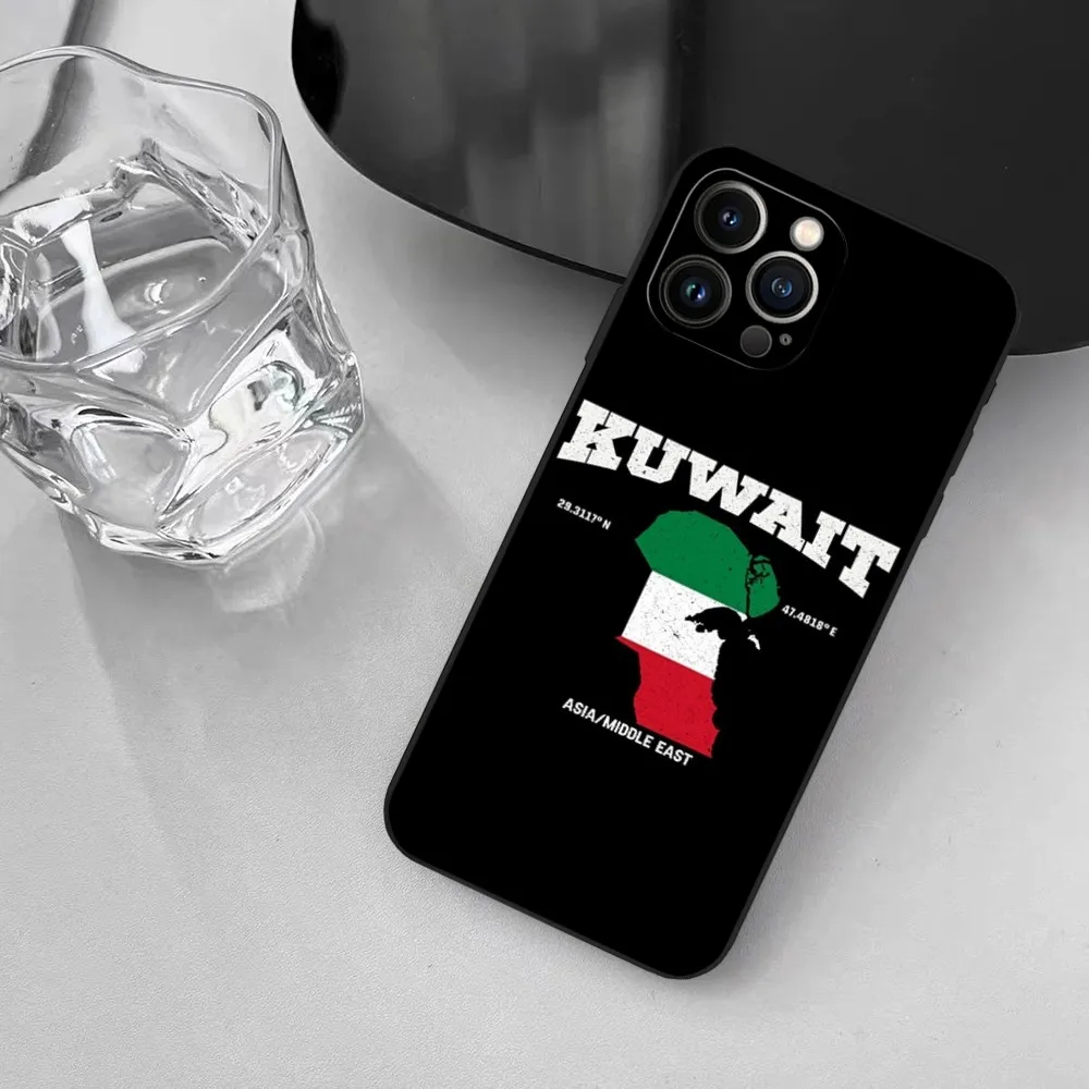 Kuwait Passport Flag Map Phone Case for iphone 13 11 15ProMax 14 12 Pro Xs Max Mini Xr X 7 8 6 6s Plus Shell Coque