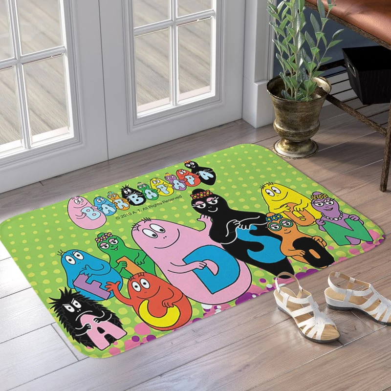 

Interior Entrance Mat D-Barbapapas Living Room Bedroom Rug Slip-resistant Kitchen Corridor Hallway Carpet Custom Doormat Home
