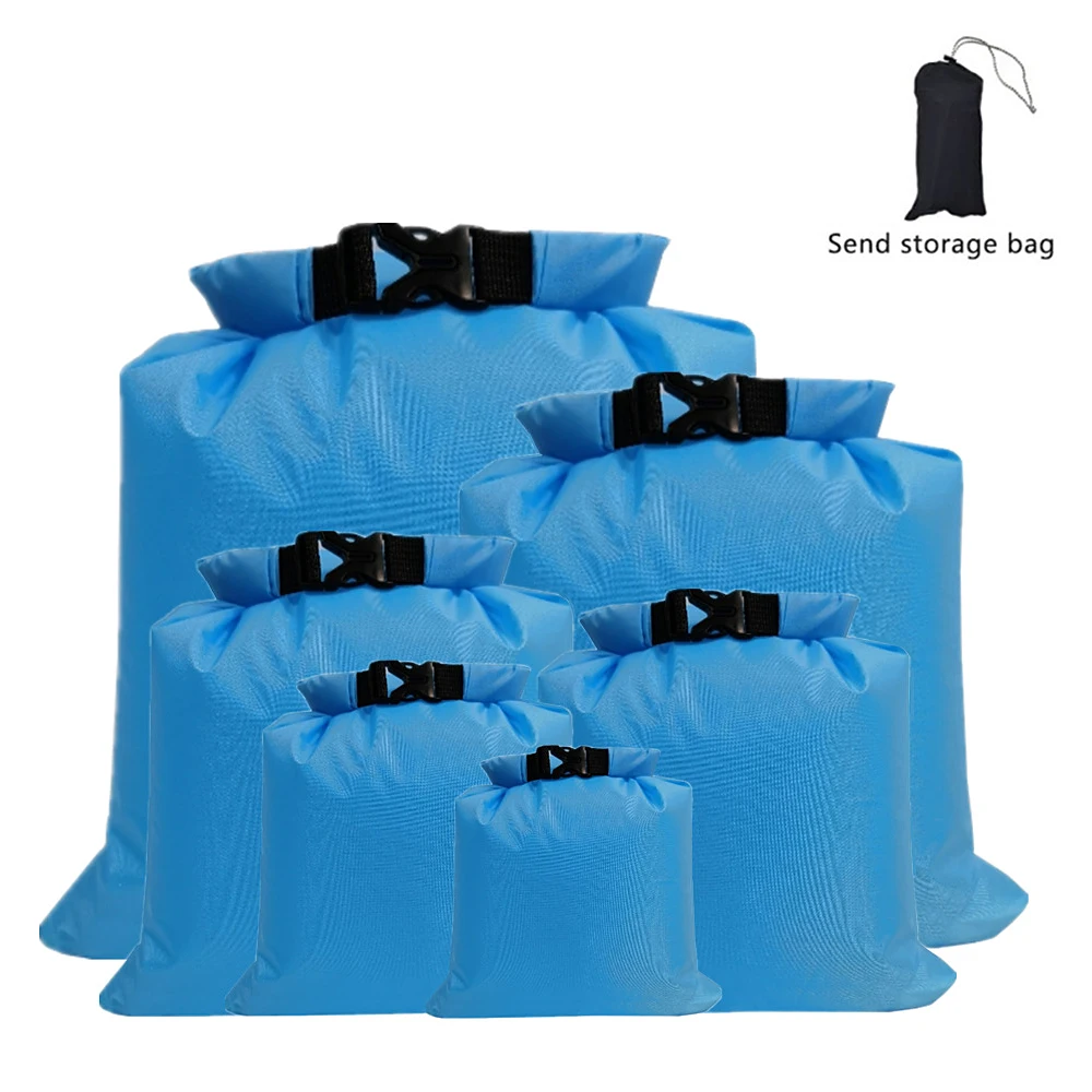 6 PCS Outdoor Waterproof Bag Dry Sack for Drifting Boating Floating Kayaking Beach