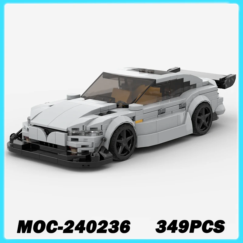 

349 шт. MOC-240236 технический супер гоночный автомобиль, модель городской автомобиль, строительные блоки, гоночные кирпичи, скоростные чемпионы, Рождественский подарок, игрушка