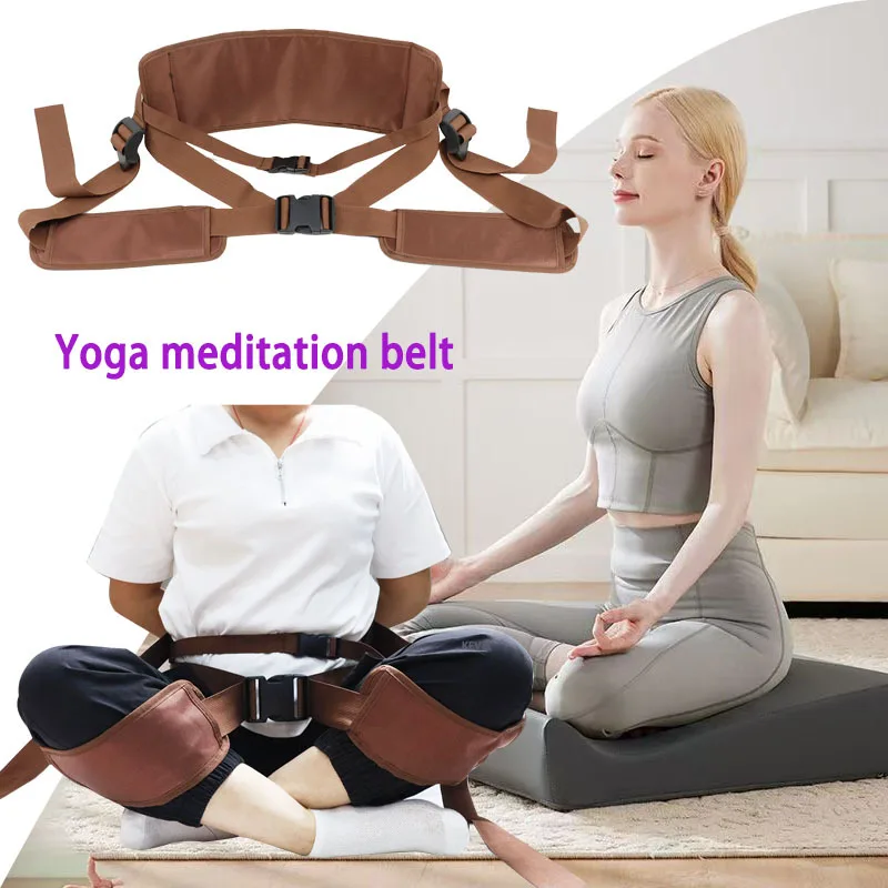 

Yoga Meditation Belt Meditation Belt Special Double Cross-Legged Fixing Belt Auxiliary Belt Knee Traction Belt Correction Spine