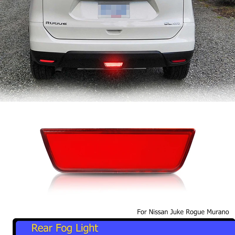 

1PC Red LED Car Rear Fog Light Center third 3rd Brake Light Tail Light Stop Light Running Light For Nissan Juke Rogue Murano 12V