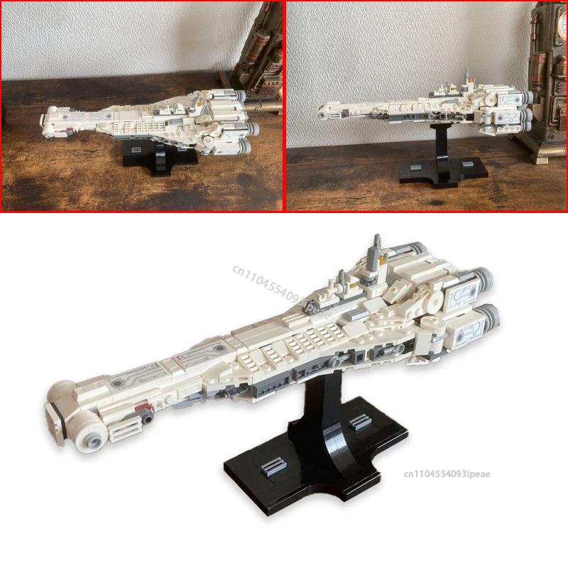 

NEW Galactic Starcruiser Halcyon SpaceShip Building Blocks DIY Space War Military Battle Model Custom Puzzles Education Toy Gift