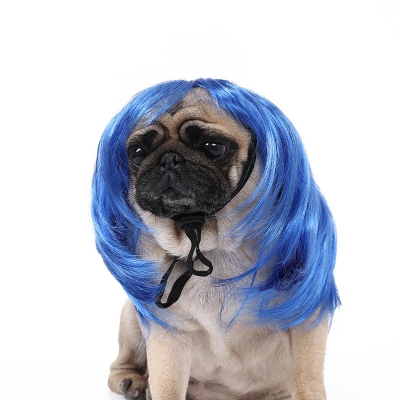 Fashion Pet Headpiece Eye-catching Look Wigs for Dress Christmas