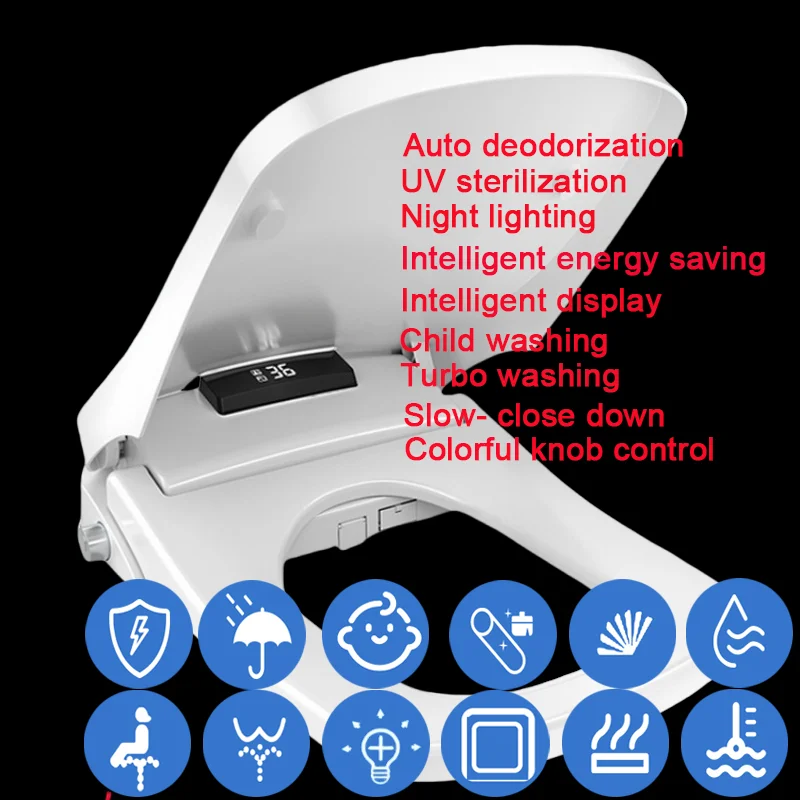 

Square Shape Smart WC Japones Tapa Toilettes Japonaises Lavante Chauffante Tapa WC Japanese Inteligente Bidet Electric Toilet