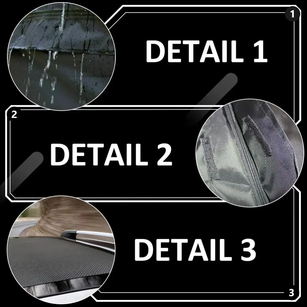 Heavy Duty Car Rooftop Bag Durable Material Foldable Design Car Roof Cargo Bag Large Size All Weather Car Roof Top Bag