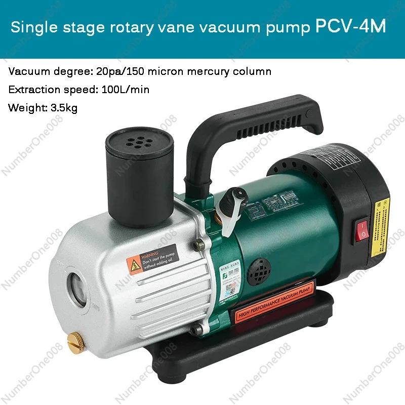 220V  Portable Vacuum Pump Rotary Vane Vacuum Pump Air Conditioning Maintenance Refrigerant Refrigeration Small Vacuum Pump