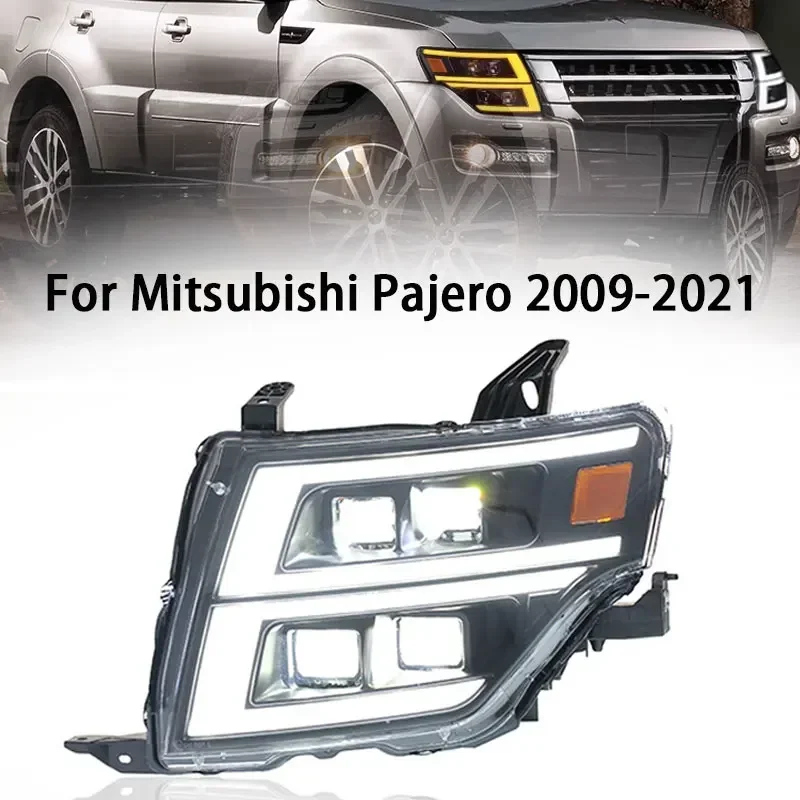 

Head Lights For Mitsubishi Pajero 2009-2021 V97 V87 V93 headlight assembly LED DRL Dynamic turn signal double lens Assembly