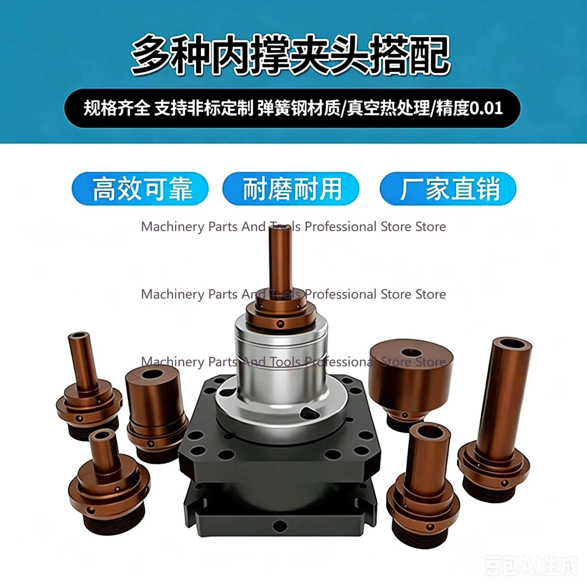 Pneumatic Internal Support Clamp External Clamping Shaft Seat CNC Inner Hole Positioning Lock Sleeve Inner Support Head