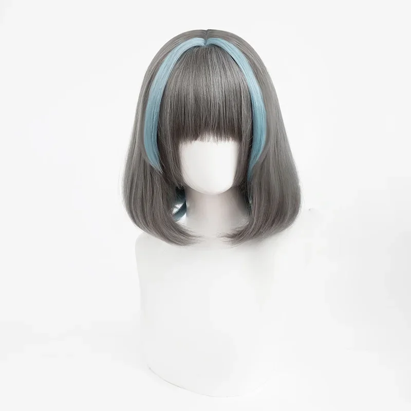 Anime Game Azur Lane HMS Cheshire Cosplay Costume Wig Blue Cheongsam PU Coat Dress Woman Sexy Carnival Halloween Suit - view 6