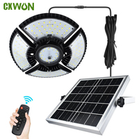 Solar Lighting For Garden Outdoor Super Bright 4 Leaf Chandelier Foldable Garage Light Motion Sensor 136LED Solar Shed Light