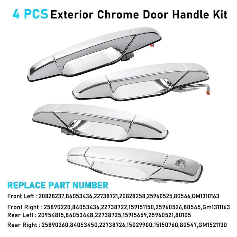 

84053450 Car Door Handle For Cadillac Escalade Silverado Suburban Tahoe Avalanche 2007-2014 540531448 Parts-ABQF
