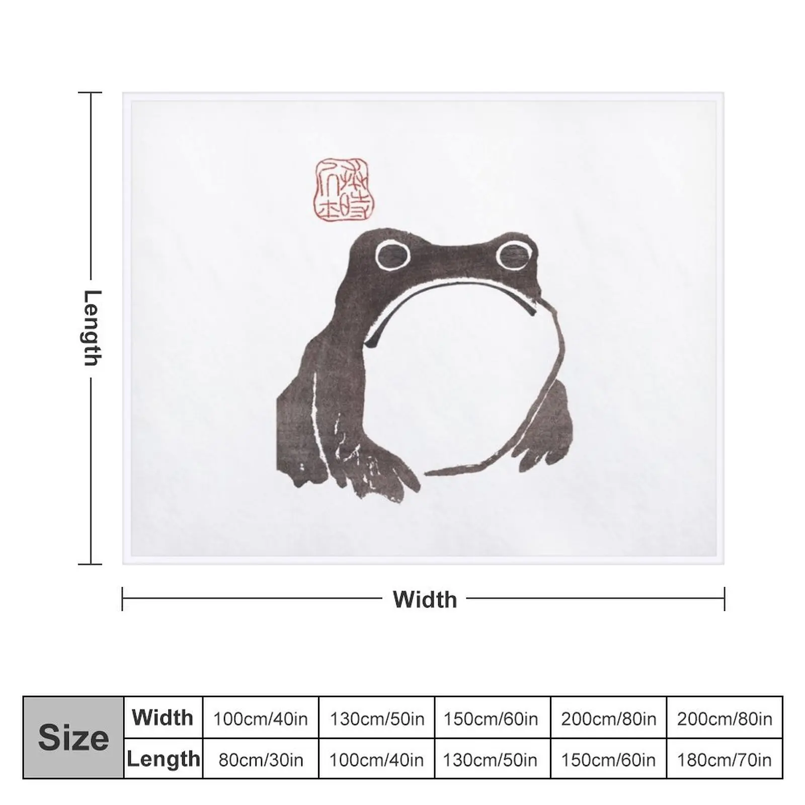 Grumpy FrogMatsumoto Hoji Throw Blanket Luxury Thermals For Travel Blankets