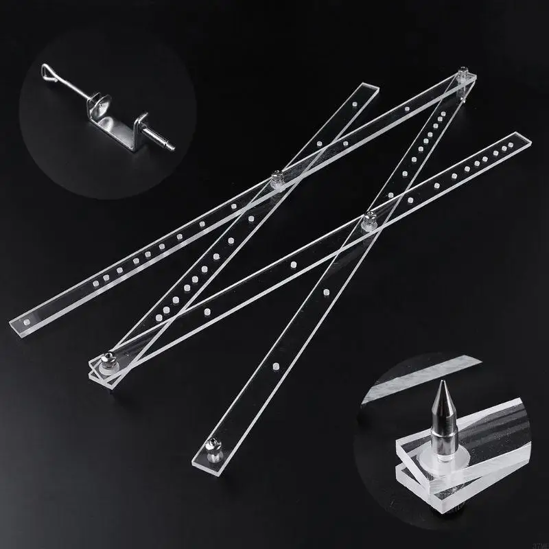 

37ME Measuring Rulers Measurement Tool 50cm Scale Foldable Rulers Woodworking Rulers