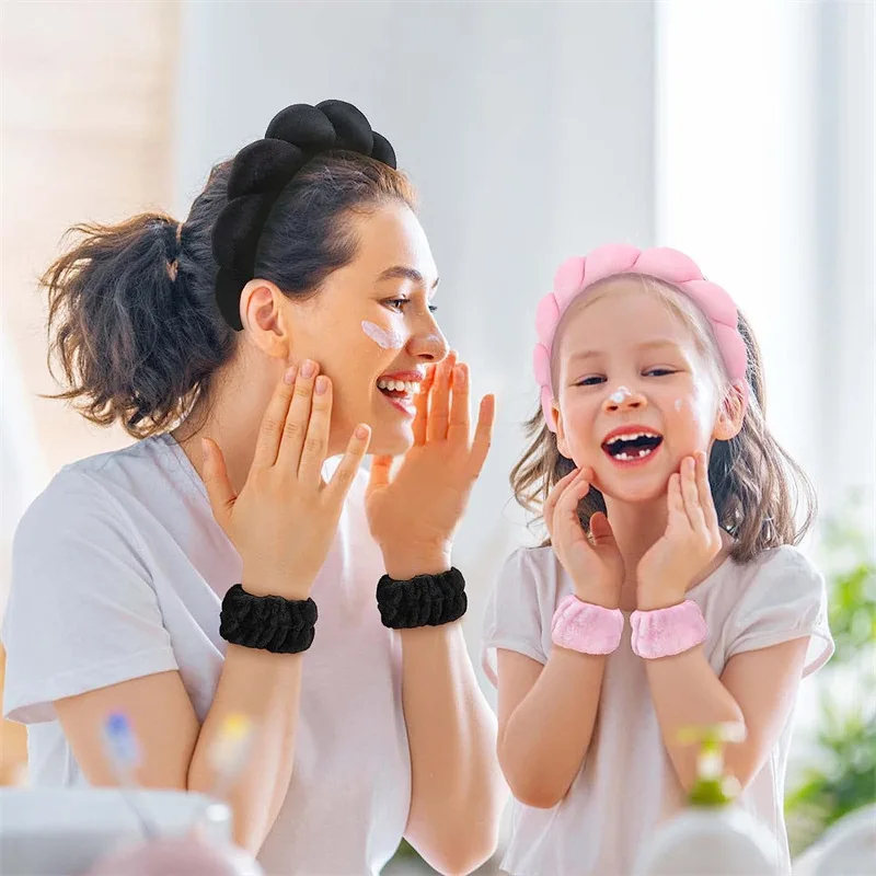 Gezwollen Make-Up Spa Hoofdband Voor Vrouwen Spons Dikke Haarbanden Voor Huidverzorging Yoga Gezicht Wassen Spa Douche Gezichtsmasker Hoofddeksels