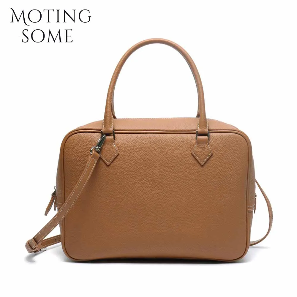 Motingsome TOGO Cowhide Leather Women Bag Light Shoulder Handbag and Purses Crossbody Pouch Lady Satchels Casual Tote 2024 New