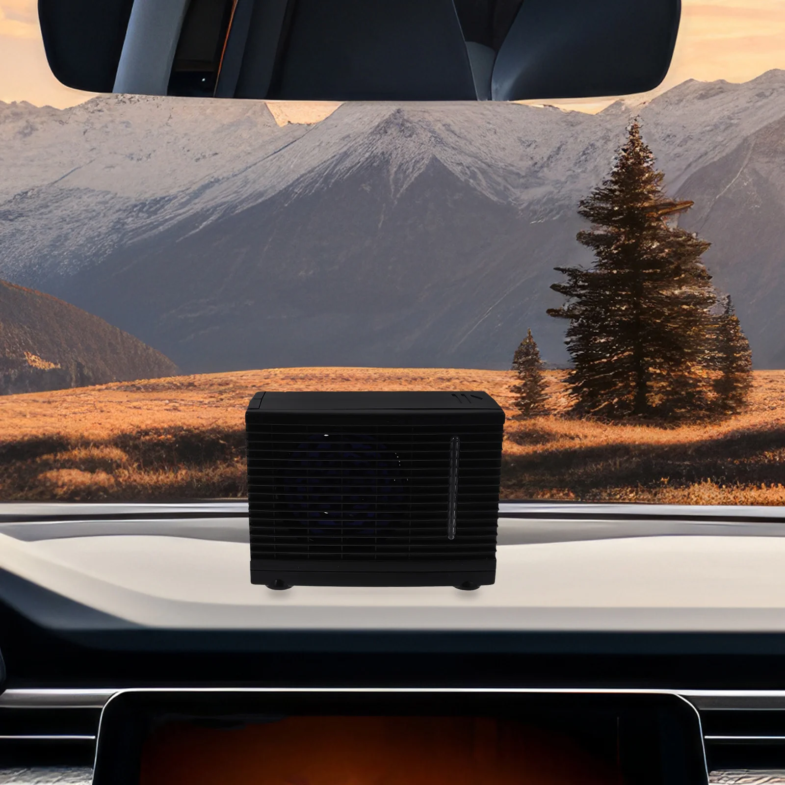 

Portable Car Conditioner 12V Mini Cooler Travel Car Cooling Fan AC Fan For Dashboard Odor Removal Efficient Cooling