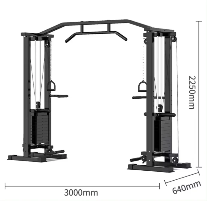 Tap Multi-functional cable Crossover machine gym with chinning up bar and pulling up Trainer station