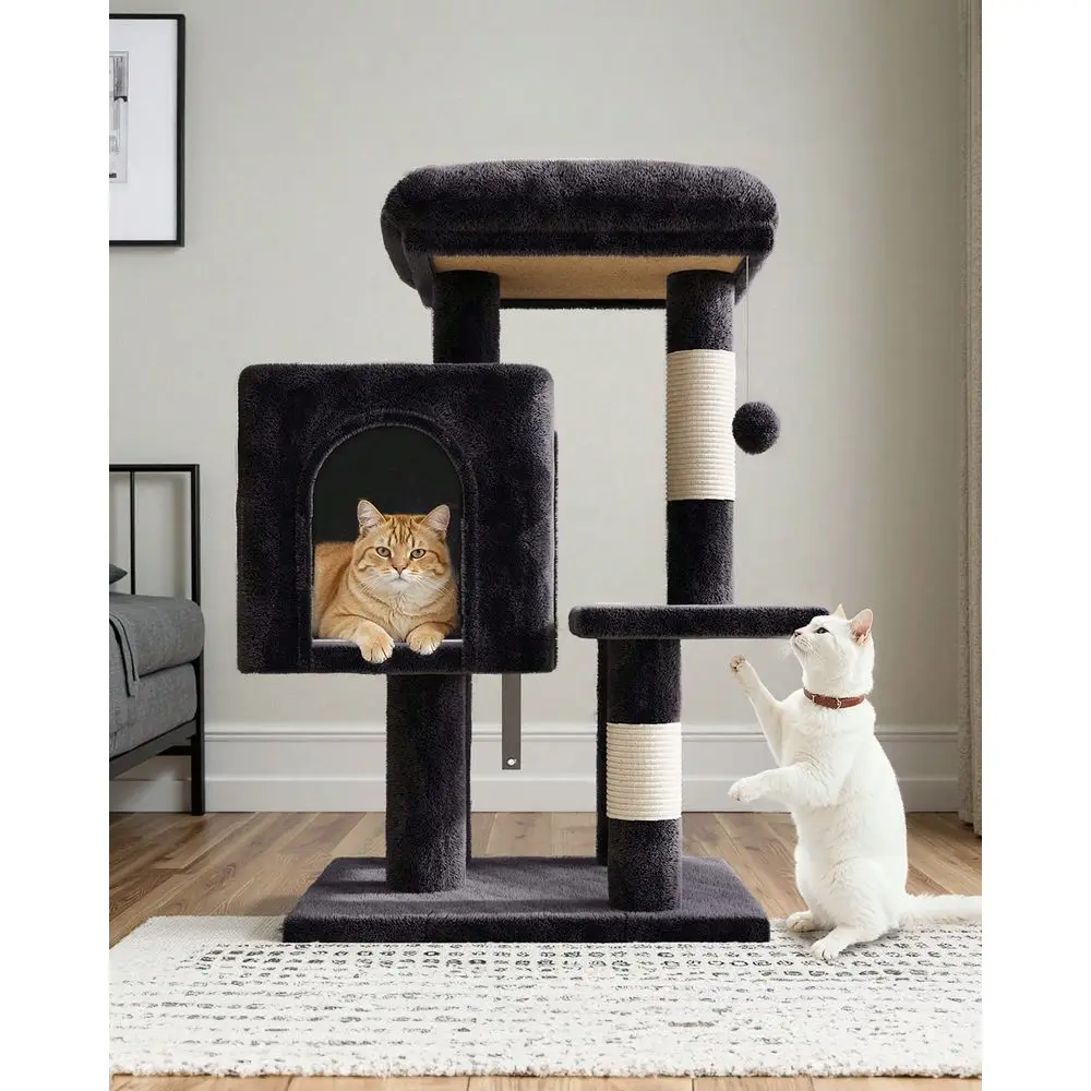 

29 In Cat Tree Tower For Indoor MultiLevel Cat Condo House Sisal ching Posts Padded Plush Perch For Kittens Pet Furniture