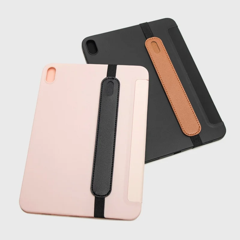 PU Leather Elastic Band Stylus Pen Sleeve Pouch for Apple Pencil Case Anti-Lost Attached Protector Bag for IPad IPencil 1 2