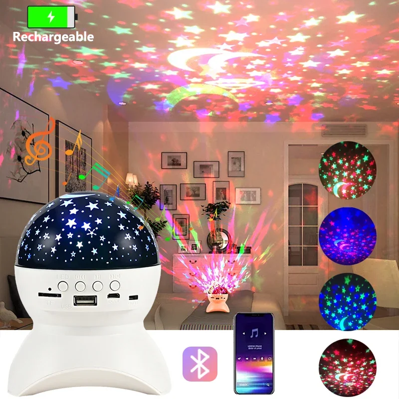 

Led Star Galaxy Projector Lamp Smart Night Light Proyector Decoration Cambre Projecteur Projektor Gwiazd Gift BedRoom Starry Sky