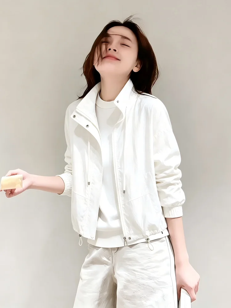 Yellow Goose Short Lightweight Casual Sun Protection Jacket Commute Style Loose Fit Small Size Exclusive Fashion Top