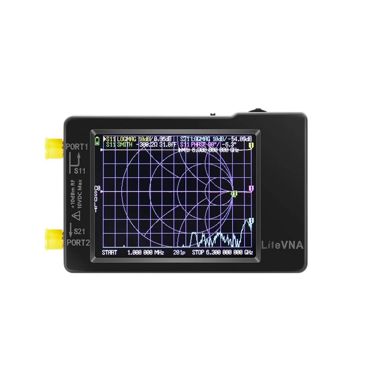 Imagem -05 - Nanovna Vector Network Analyzer Litevna 28 Screen Display 50khz63 Ghz Antena