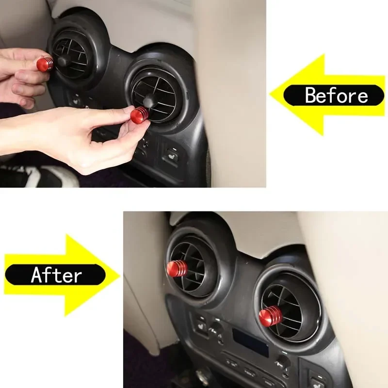 For 2003-2007 Hummer H2 aluminum alloy red/silver car styling air conditioning adjustment rod cover car interior accessories