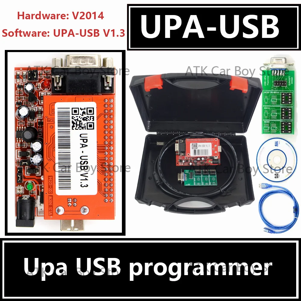 2024 UPA USB with 1.3 adapter EEPROM ECU programmer diagnostic tool UPA-USB ECU programmer UPA USB V1.3 with full UPA adapter