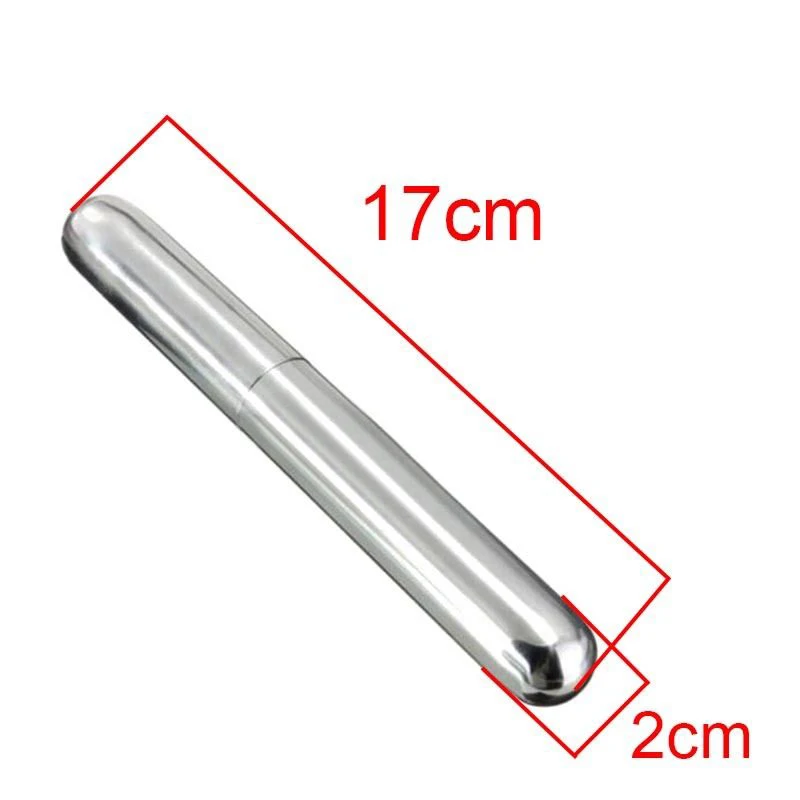 17cm Stainless Steel Cigar Tube Case Cigarettes Holder Container Portable Cigar Storage Tube